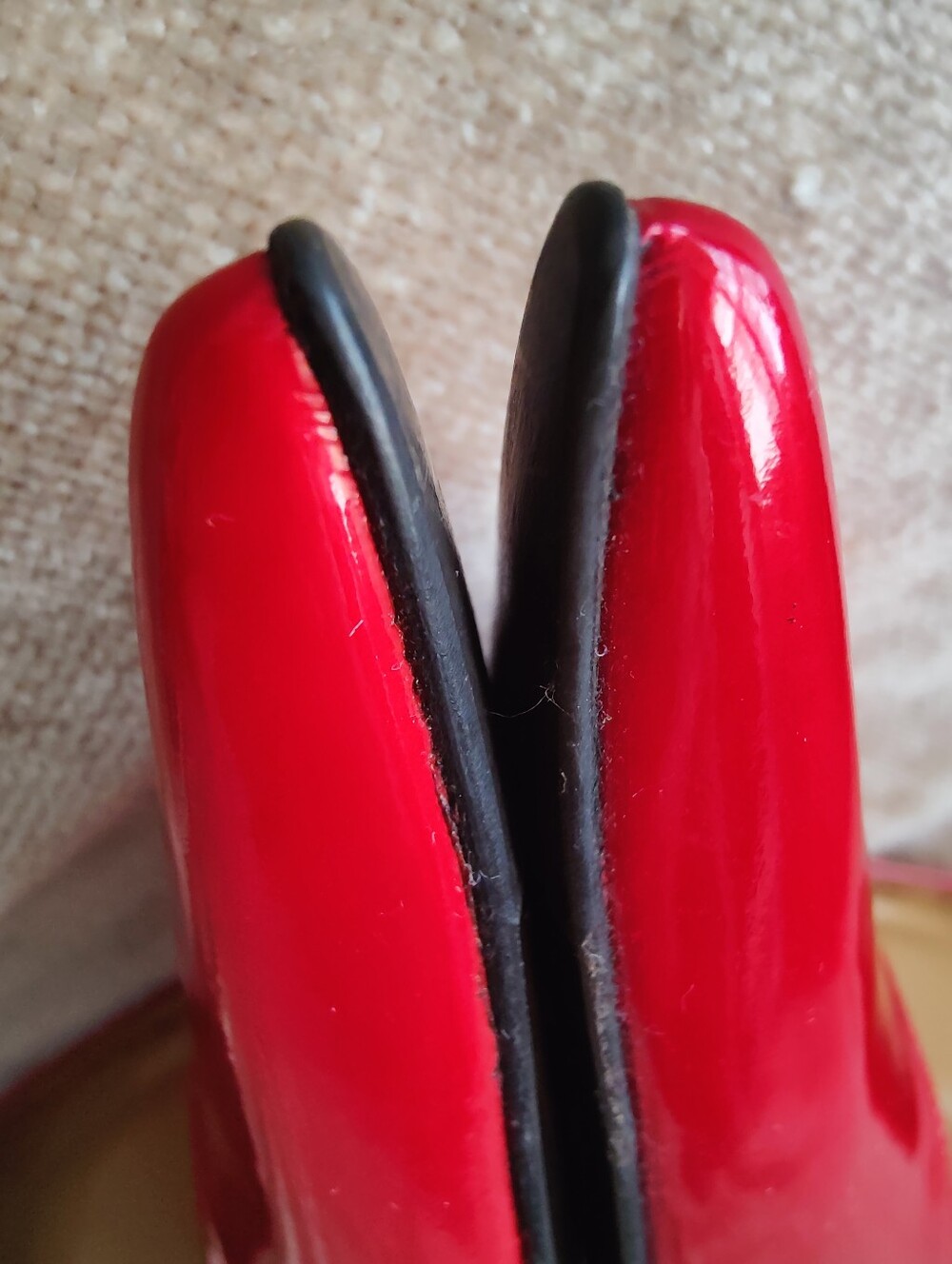 Stuart Weitzman Red Patent Leather Pointed-Toe Stiletto Pumps, 6.5 - Picture 8 of 15